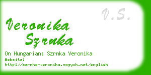 veronika szrnka business card